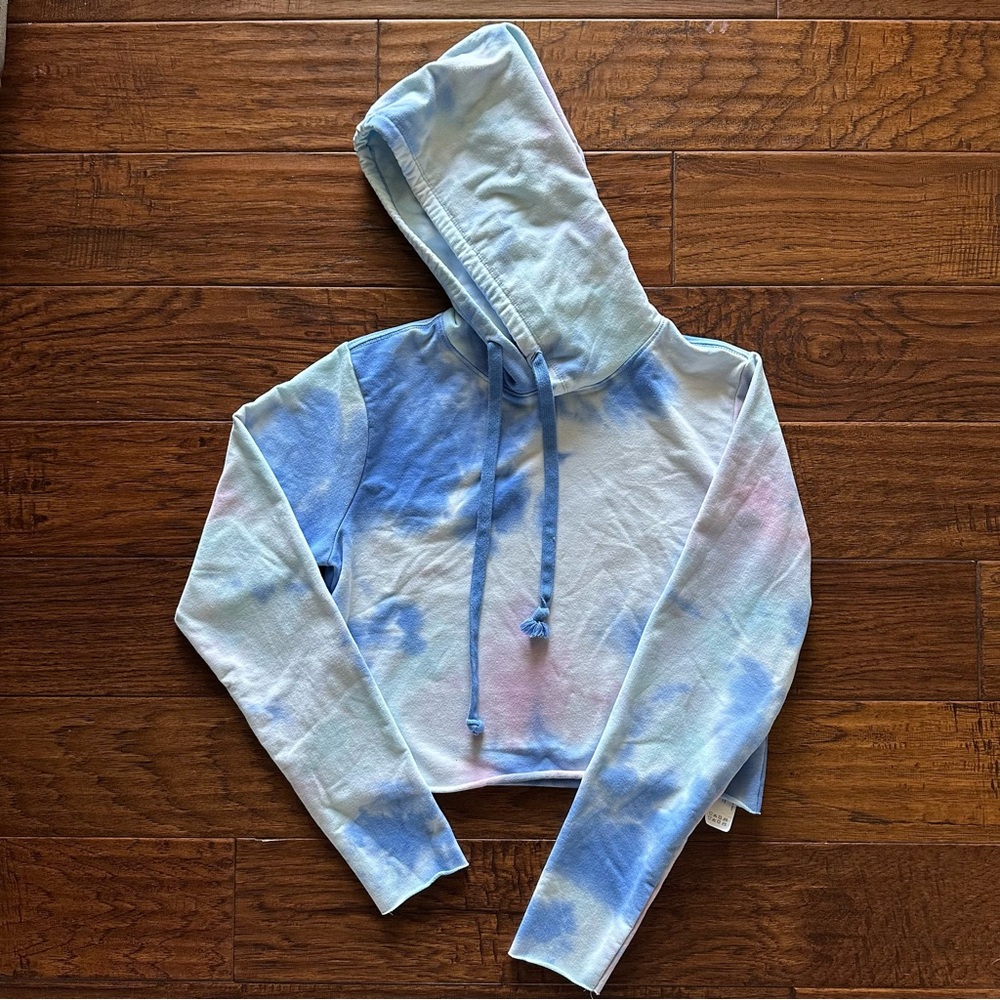 Wildfox Blue Tie-Dye Hoodie